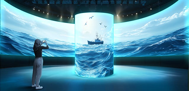 PIS-C series (Indoor LED display) Curved LED